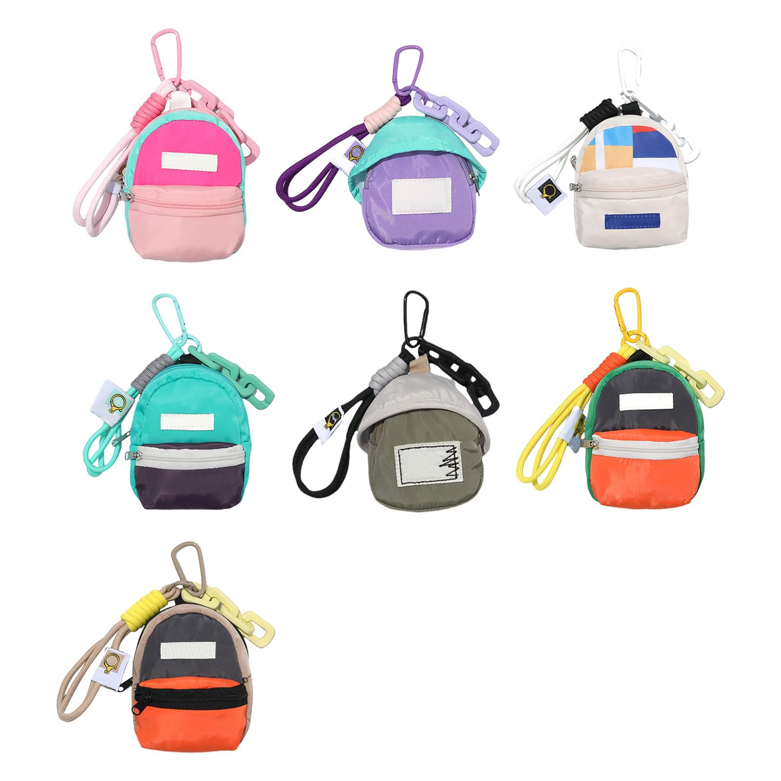 FeiYeup Colorful Backpack Keychain Accessory Practical Miniature Backpack Keychain Unique Key Holder Daily Necessities : Clothing, Shoes & Jewelry