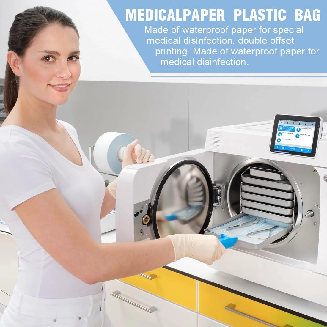 200 Pezzi Sacchetto Di Sterilizzazione,Buste Per Sterilizzazione,Sacchetto Per Sterilizzazio,Sacchetti Per Autoclave,Sacchetti Auto Sterilizzazione,Sacchetto Sterilizzazione Autosigillante