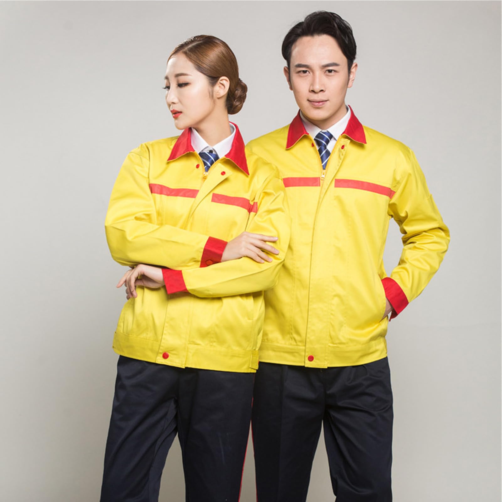 Tuta Manica Lunga Lavoro Generale Per Gli Uomini Donne Auto Officina Riparazione Meccanico Uniformi Abbigliamento Da Lavoro
