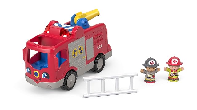 Foto 6 de 8 de Little People - Camión de Bomberos Playset Juguete para niños de 1 años + Multicolor, FPV32