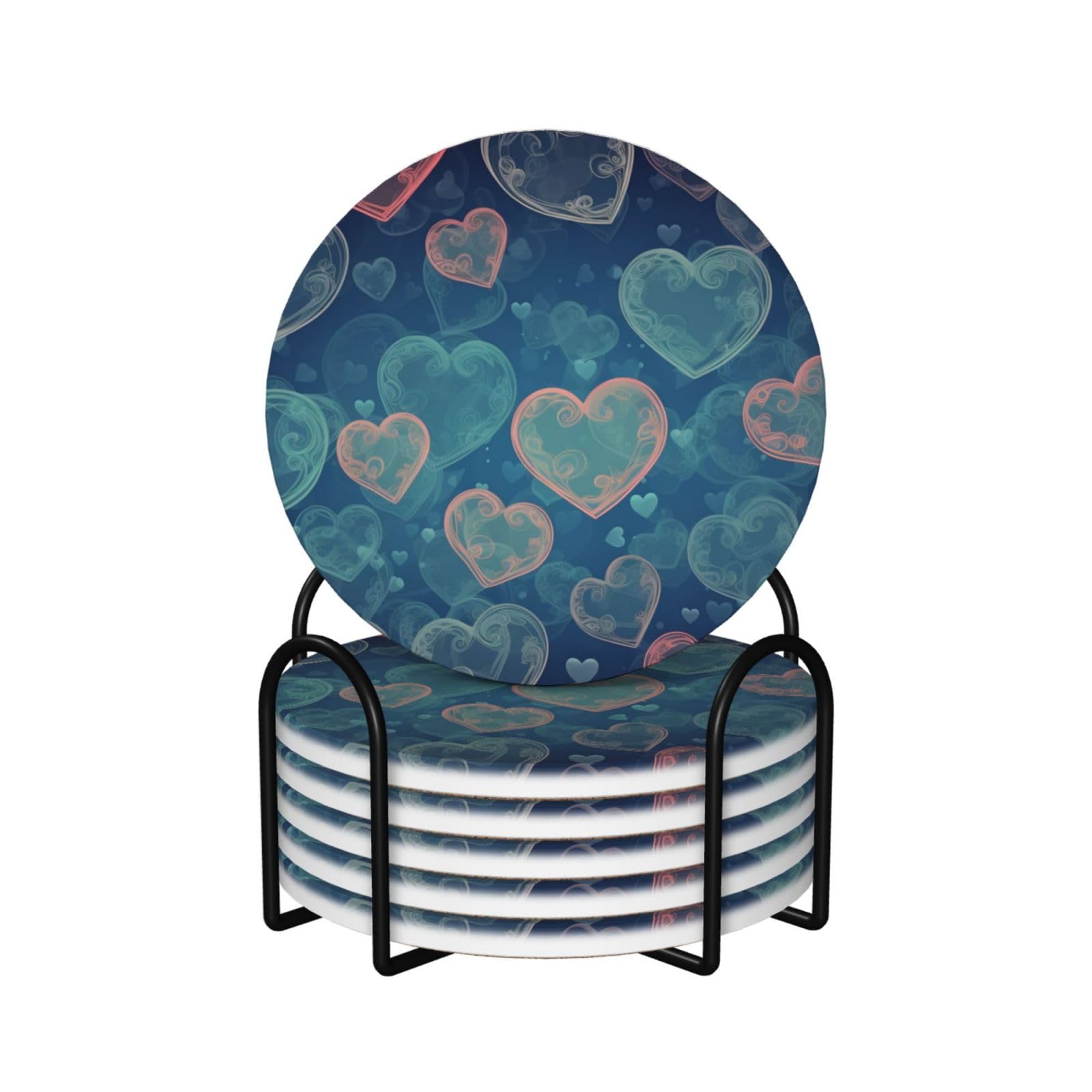 Dessous de verre en céramique anti-rayures pour table basse en bois