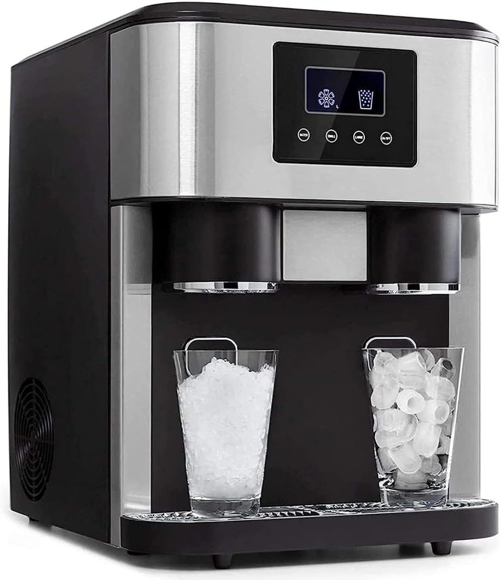 Amazon.co.jp: Acnivkoカウンタートップ製氷機、高速 クラッシュアイス
