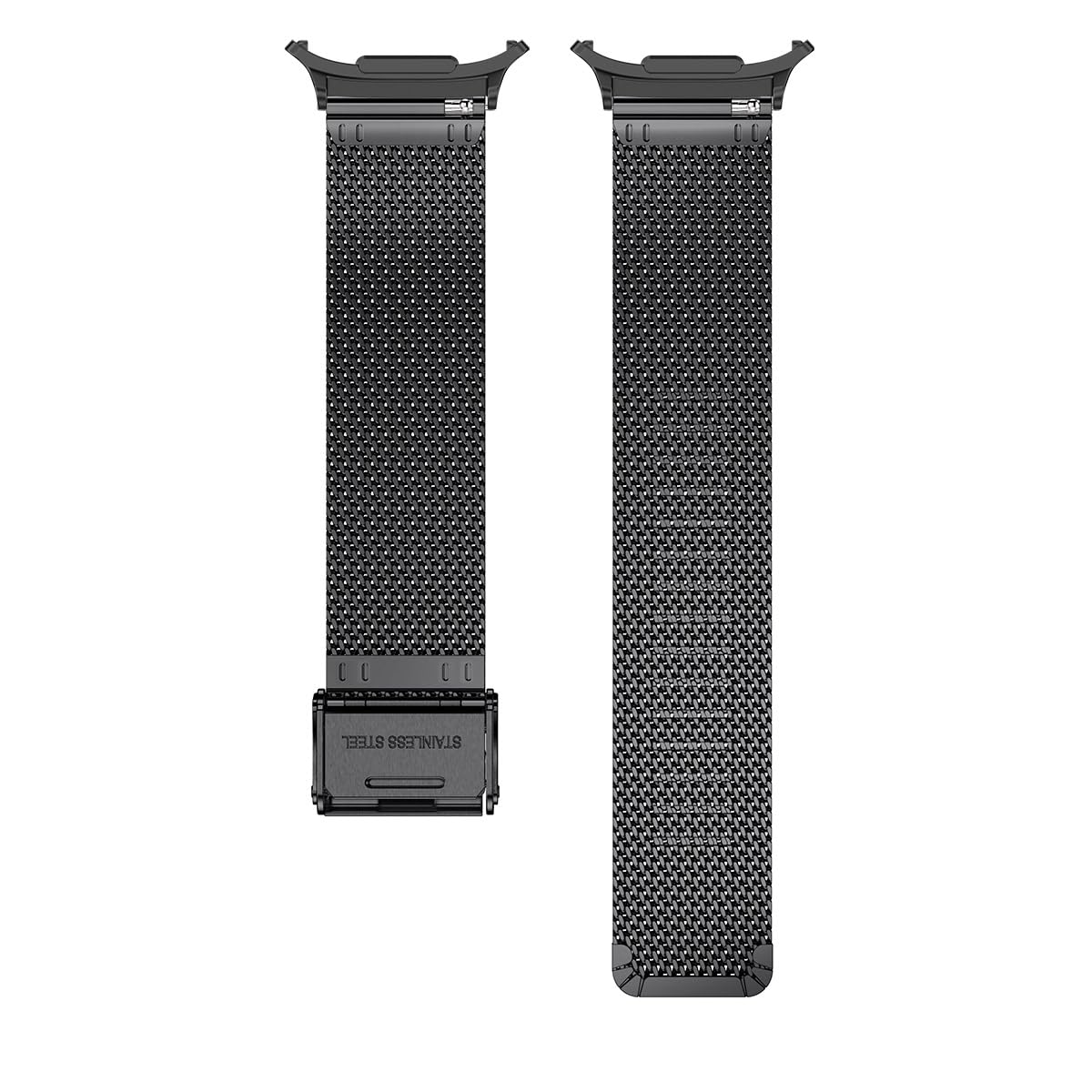 Compatibile con Samsung Galaxy Watch 7 Ultra Band 47 mm, cinturino in acciaio inossidabile a rete in metallo per donne e uomini, accessorio di ricambio adatto per, nero
