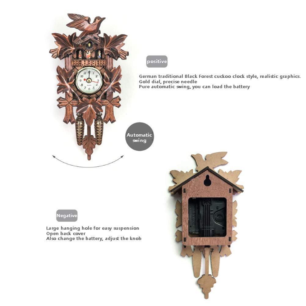 Pendulette Kuckulino miniature Forêt Noire suisse avec chèvres