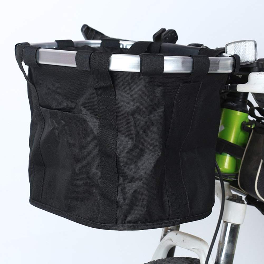 Weimoli Bicycle Basket, Small Pet Cat Dog Carrier Frame Bag Front Bike Handlebar Basket Bag Bike Handlebar Basket for Cycling Picnic Shopping
