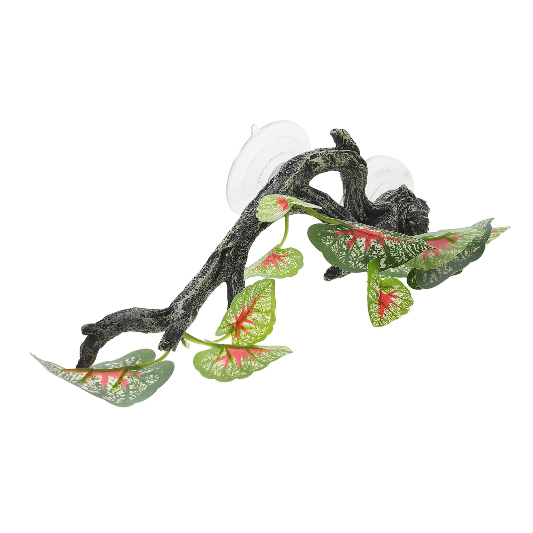 Abaodam Delicate Reptile Decor Realistic Resin Plant Reptile Vines Indoor Faux Plant Decorative Branches for Habitat