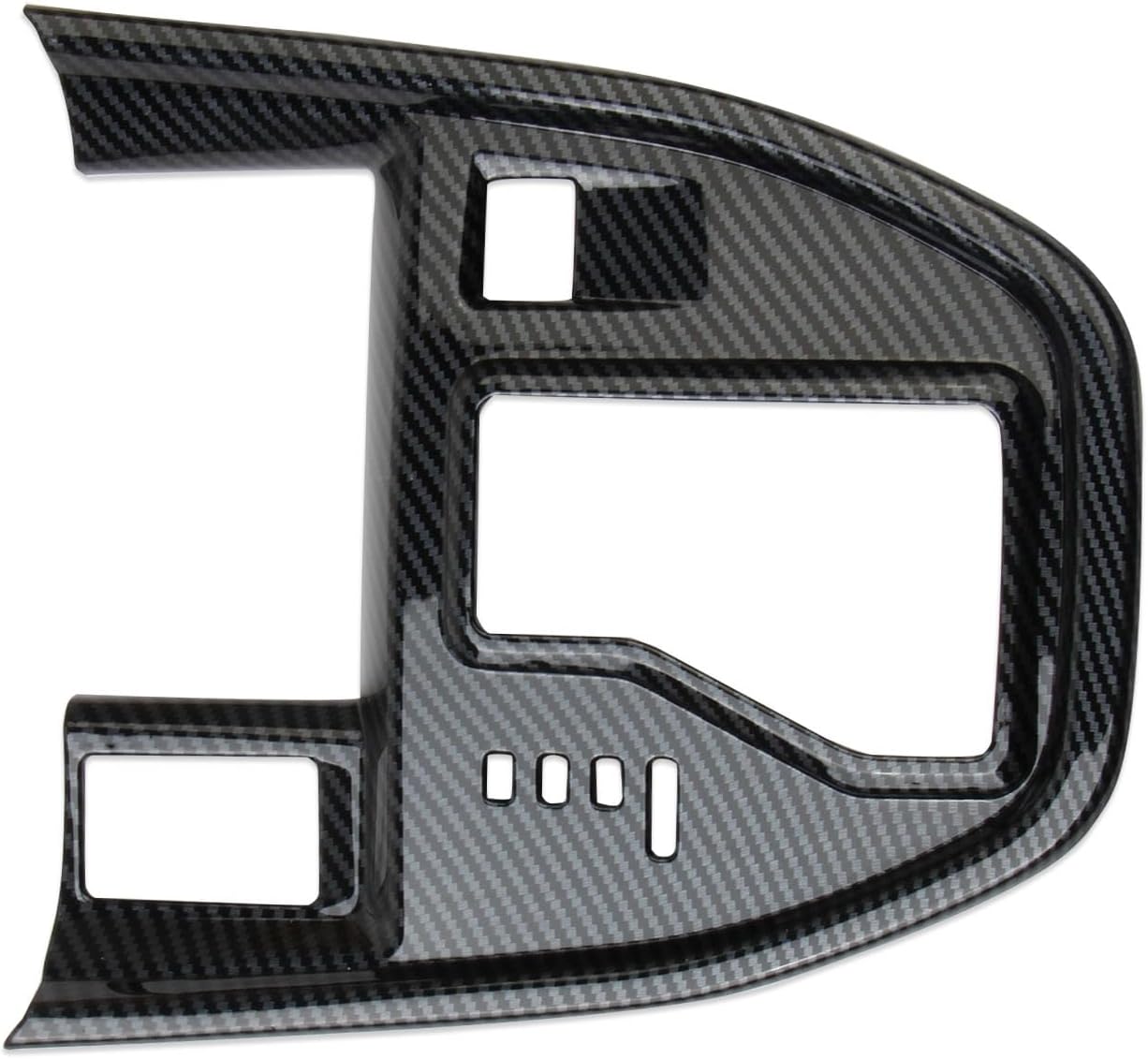 crosselec Carbon Fiber Style Center Console Gear Shift Panel Cover Trim Accessories for 2021-2025 Subaru Outback (with View Button)