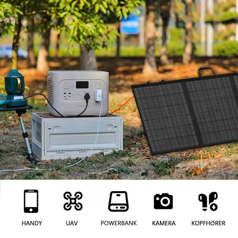 Amazon | 100W ポータブルソーラーパネル 折りたたみ式 ソーラー充電器