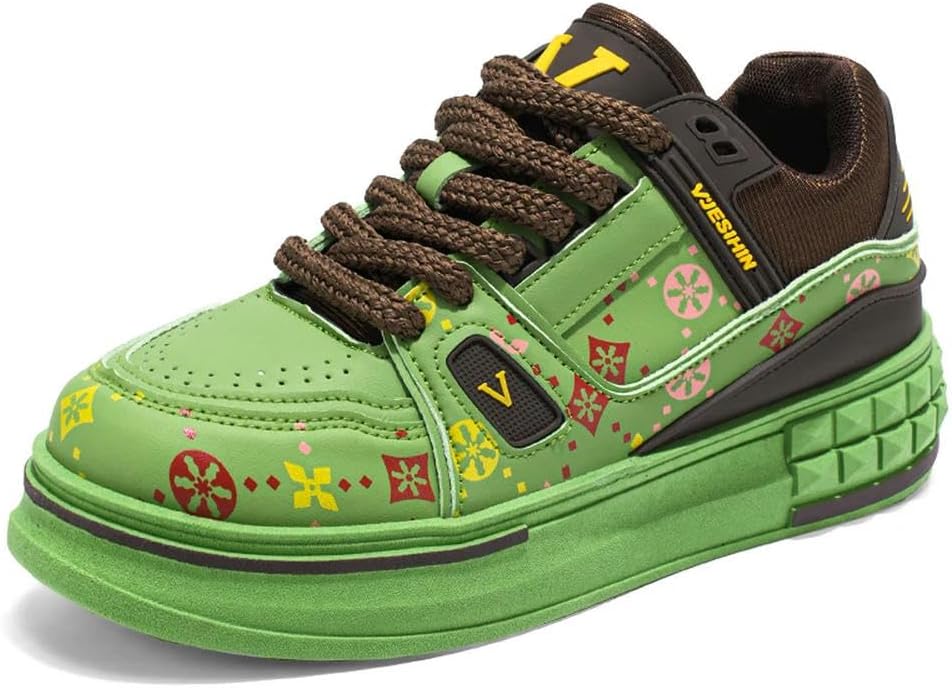 ZBDP Popular Leather Shoe Men Elastic Band Walking Mens Comfortable Casual Shoe Adult Hard-Wearing Leather Casual Sneakers