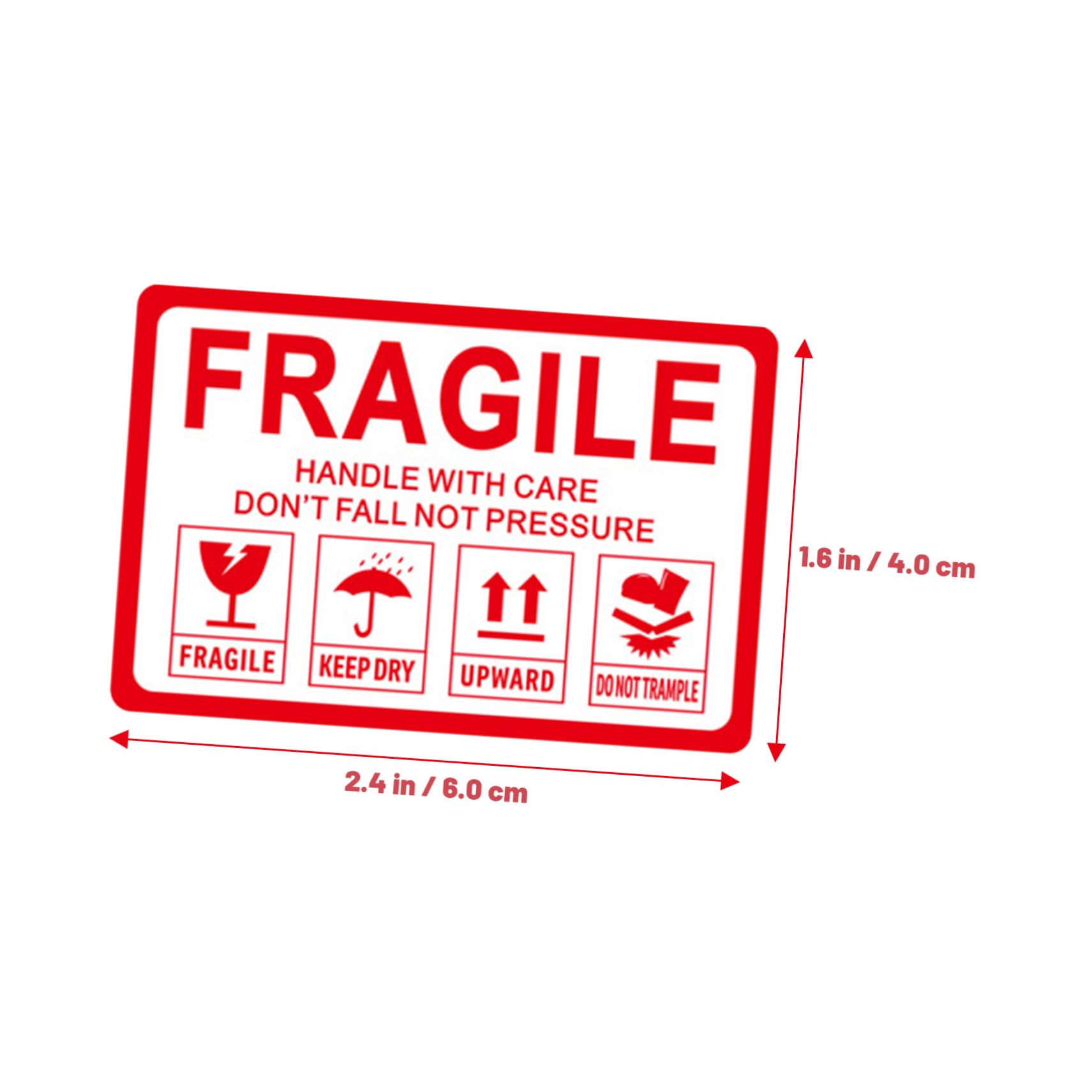 KALLORY 1 Roll Fragile Sticker Labels Warning Fragile Product Moving Shipping Packaging Tape
