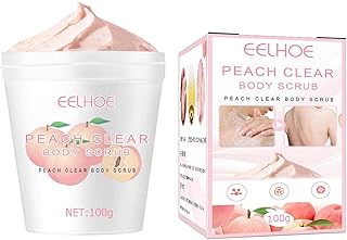 Esfoliante Corporal Pêssego, Esfoliante Hidratante Peach Body Scrub, Esfoliante Corporal Natural Esfoliante para os Pés, Esfoliante Corporal Hidratante Antienvelhecimento Esfoliante Corporal Fovolat