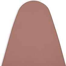 Encasa Homes Replacement Ironing Board Cover with Extra Thick Pad, Plain Colors, Elasticated, (Fits Standard Large Boards of 54"x15") Heat Reflective, Scorch Resistant, Heavy Duty - Tan