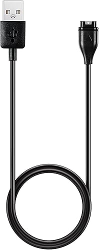 E ECSEM Compatible con Garmin Vivoactive 3, Vivoactive 4 4S, Vivoactive 5, Vivoactive 6 Cargador de repuesto USB de sincronización de datos Clip de