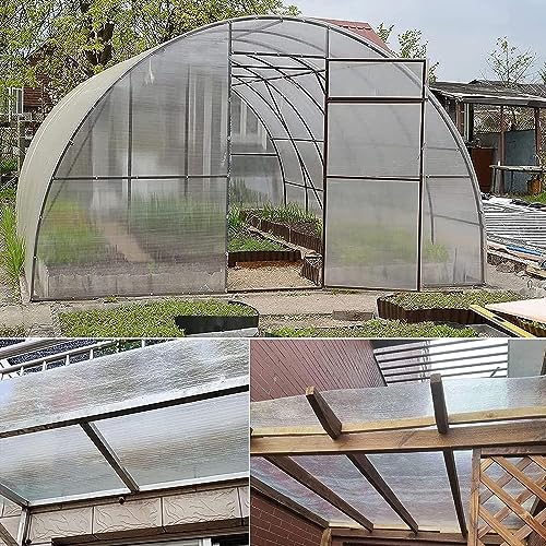 Feuille de toiture en polycarbonate transparent 0,5x10m pour serre