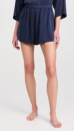 Lunya Women's Washable Silk Relaxed Button Up Short Set