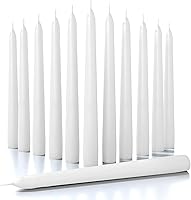 Vista 38 de Candwax - Velas cónicas de 12.0 in, sin goteo, sin perfume, cera de parafina con mechas de algodón, 10 horas de combustión