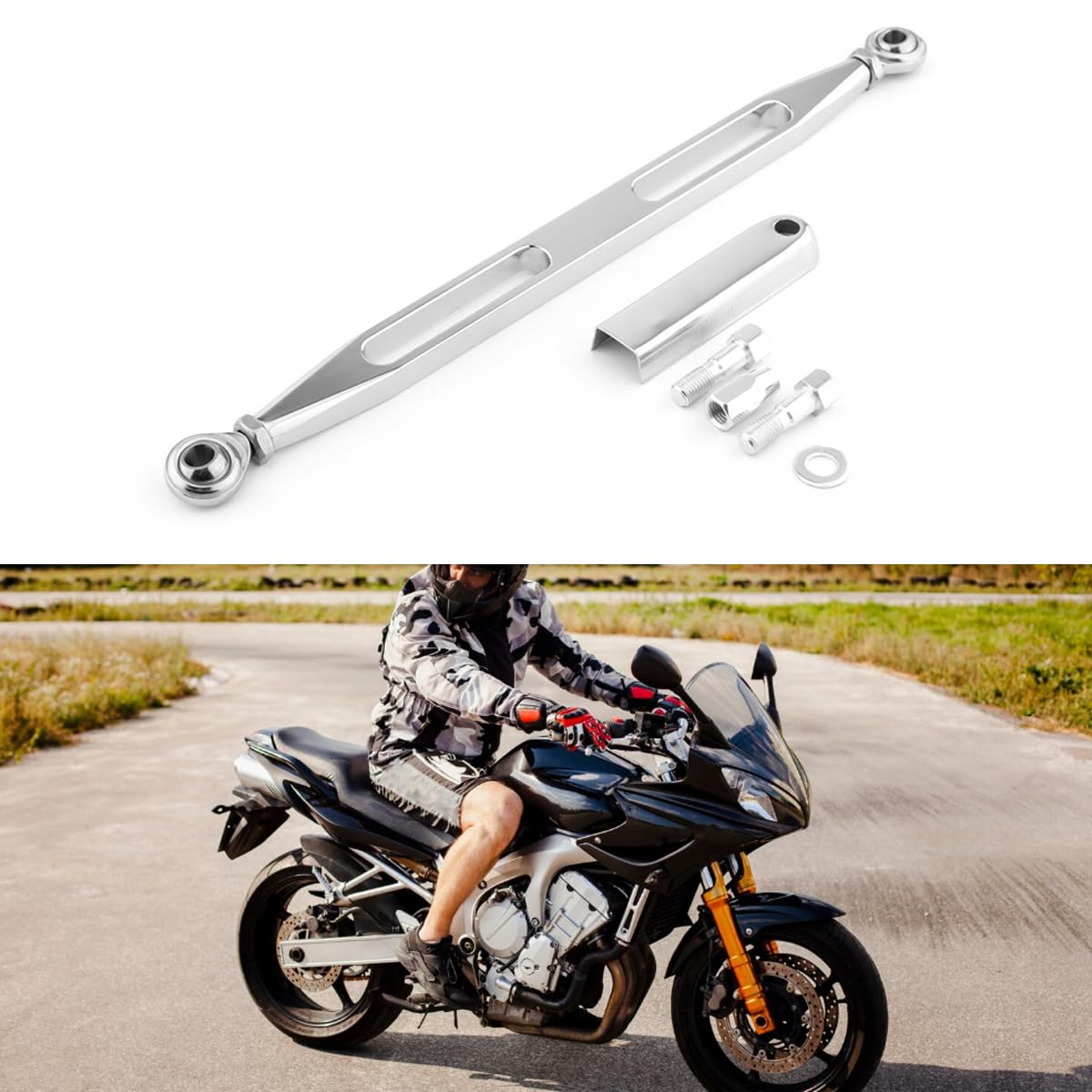 Leva del cambio per moto, biella del cambio per Harley Softail Dyna Touring Electra Road King Street Glide 1980-2018 (2 fori)