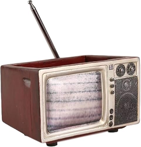 Miniatura 15 de Macetas de madera, mini maceta, maceta retro de resina para suculentas, bonsái, soporte de escritorio, mini adorno (caoba radio) Radio Caoba,Negro