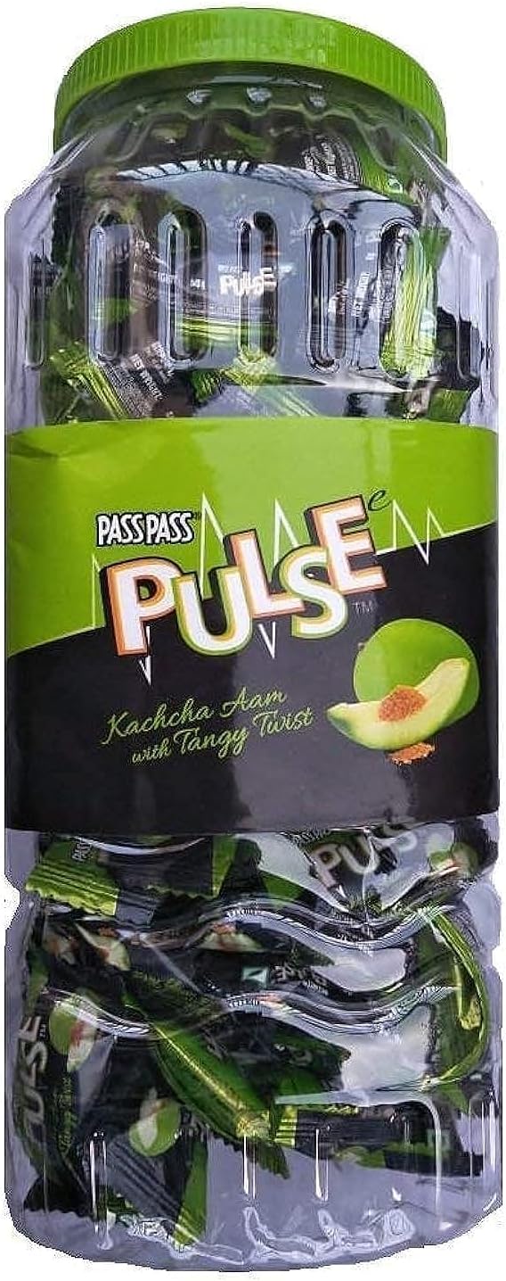 Arn Craft Pulse Candy By Pass Pass Sensational Kacchaa Aam Flavor Candy - 100Pcs (100)