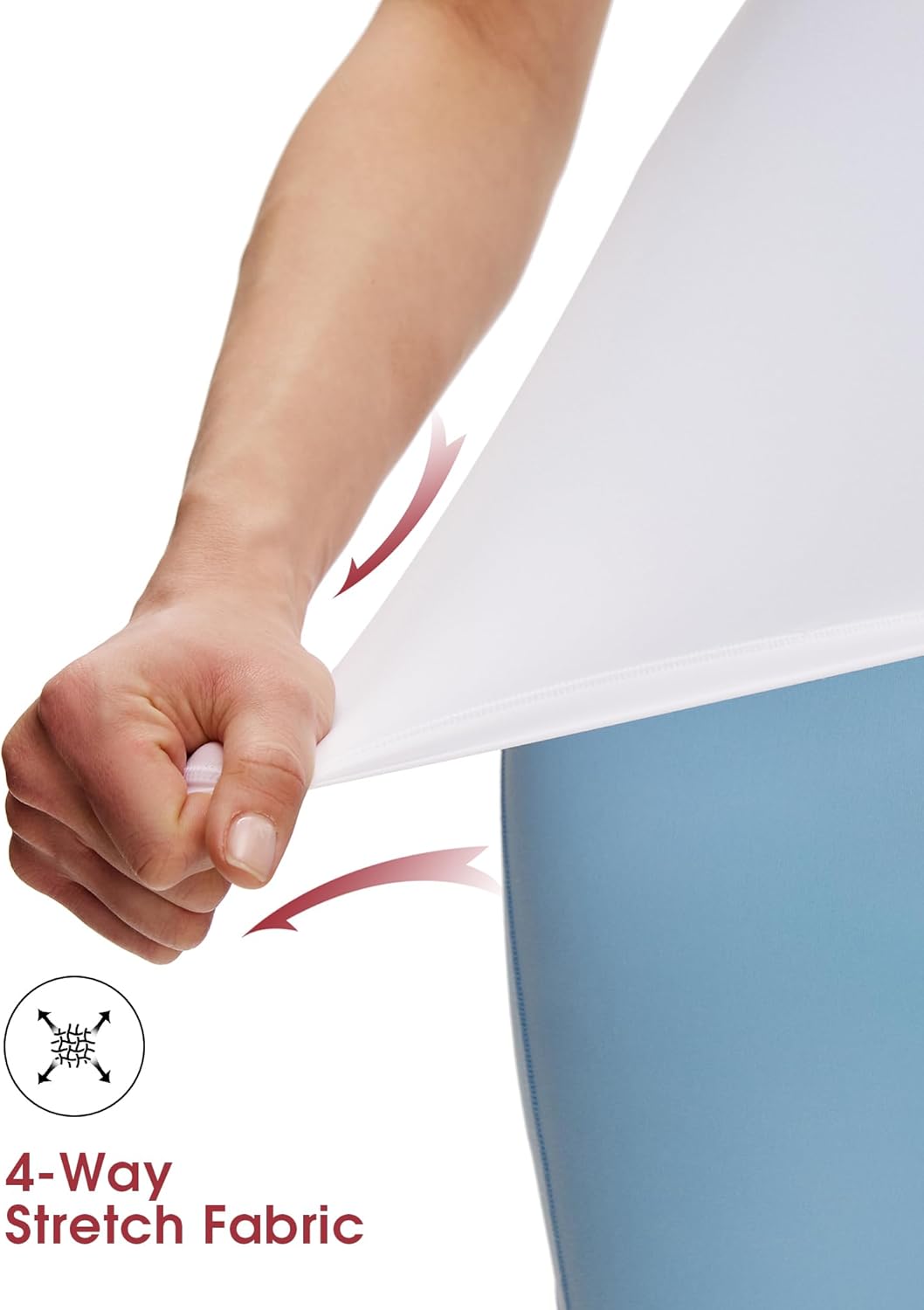 NANJI Women's Basic T Shirt - Slim Fit Short Sleeve Crew Neck Tee, Lightweight Essential Women's Tops Casual Wear and Workout - Image 2