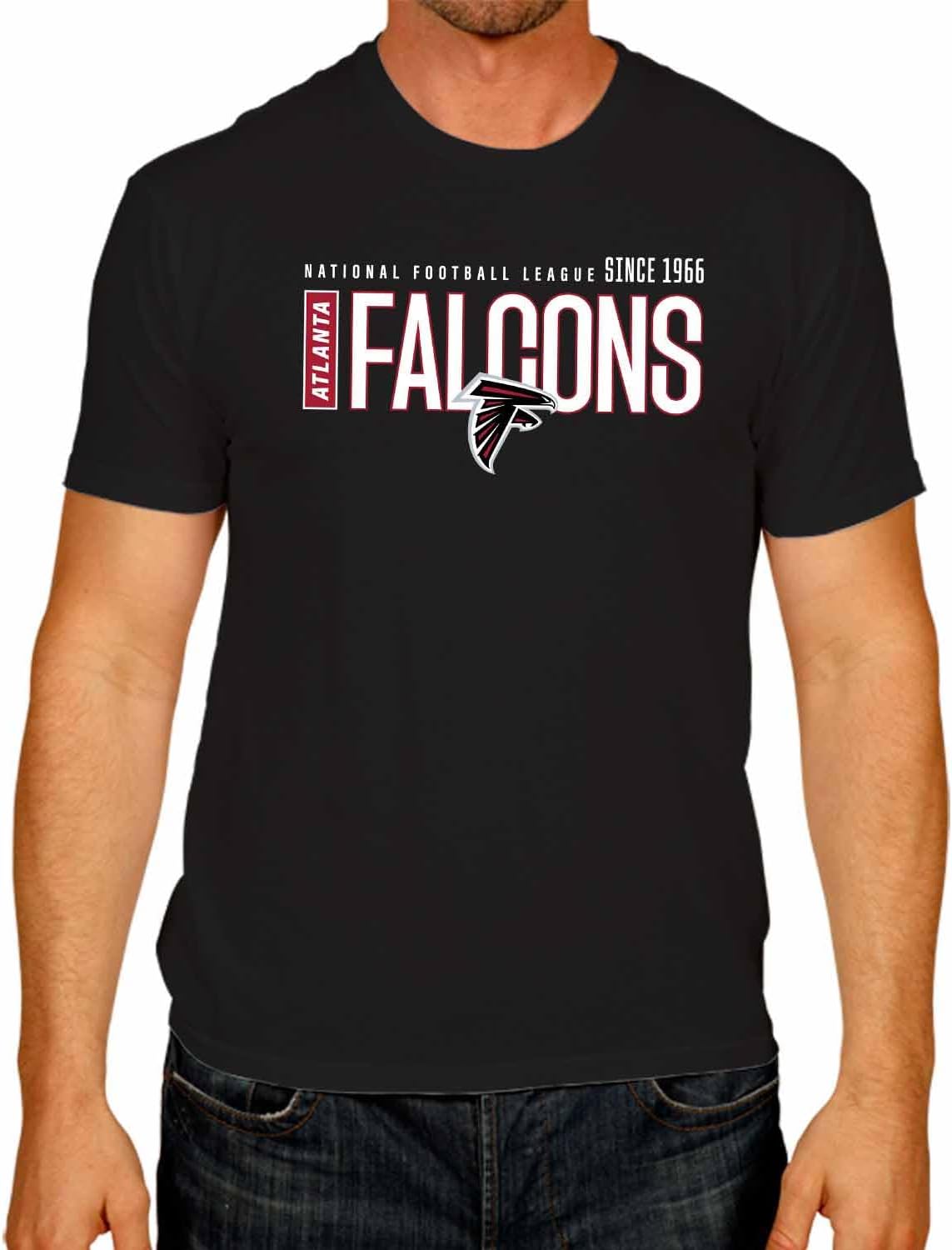 Team Fan Apparel NFL Adult Modern Endzone Tag-Less T-Shirt, Unisex Football Tee, Soft Cotton, Officially Licensed