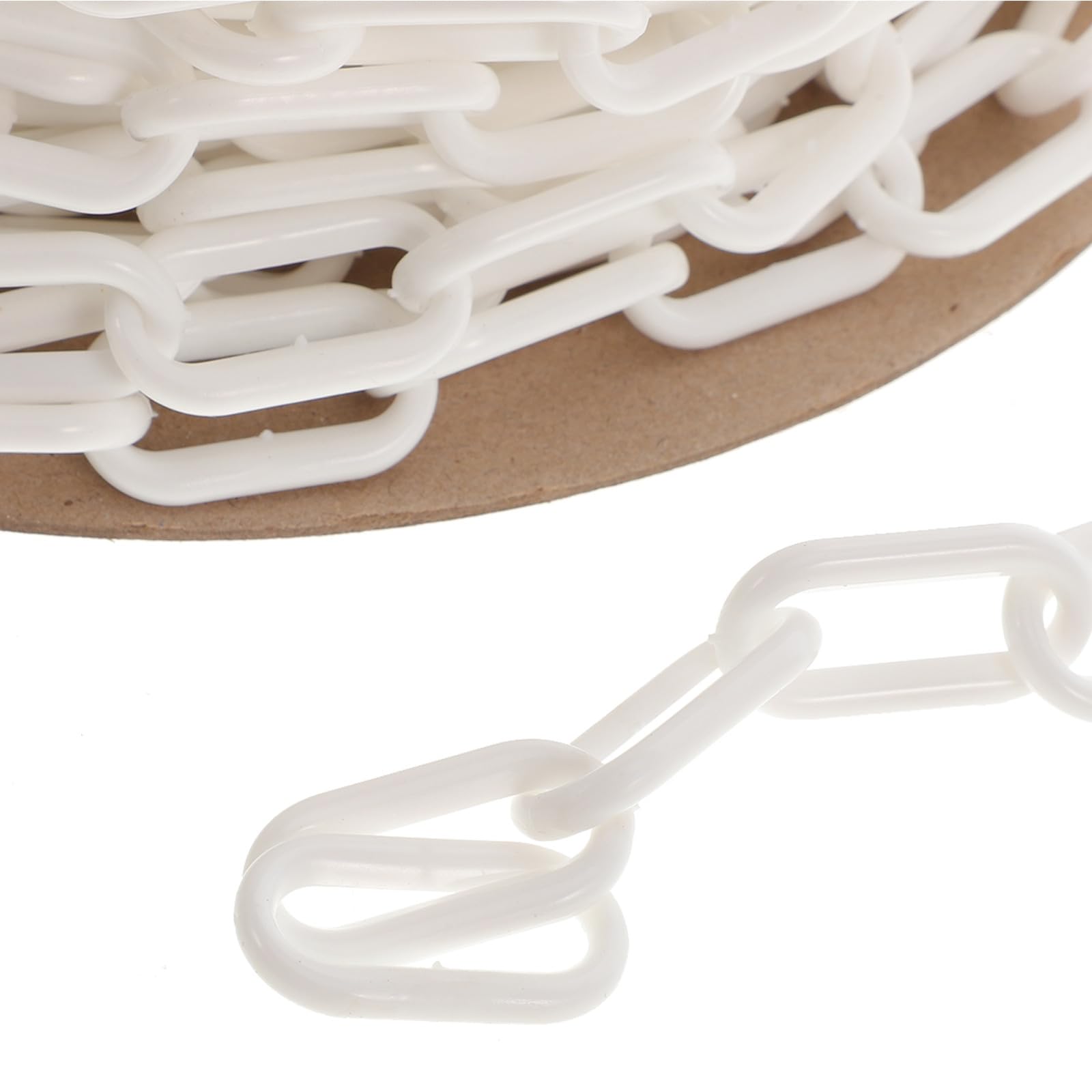 Toddmomy Chaîne de sécurité en plastique blanc de 25 m (82 pi), diamètre
