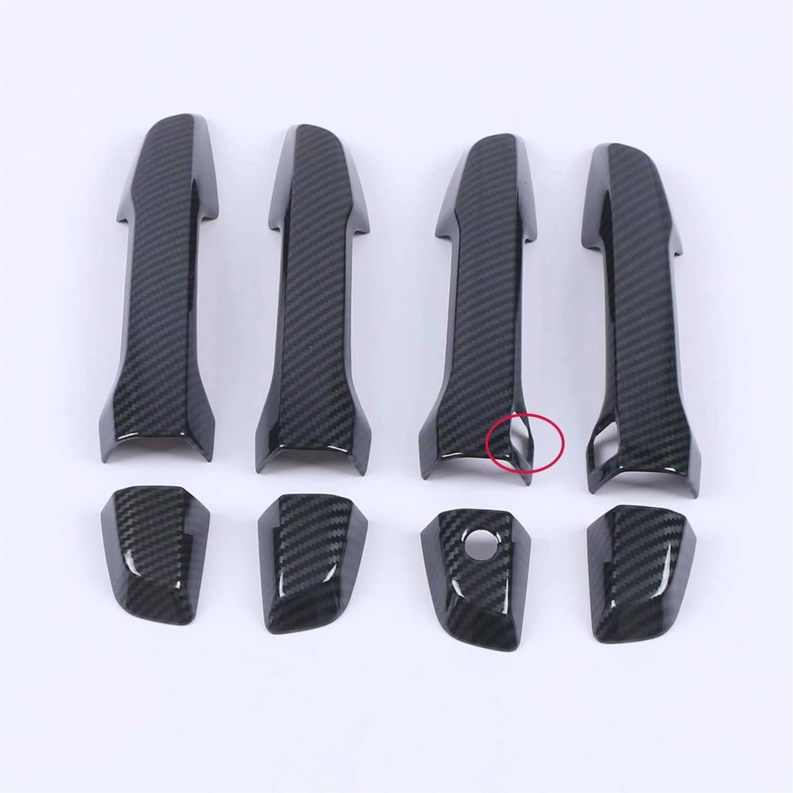 HJKDSZ Car Door Handle Cover Exterior Trim Decorative Accessories for CR-V CRV 2017-2021(Style 2)