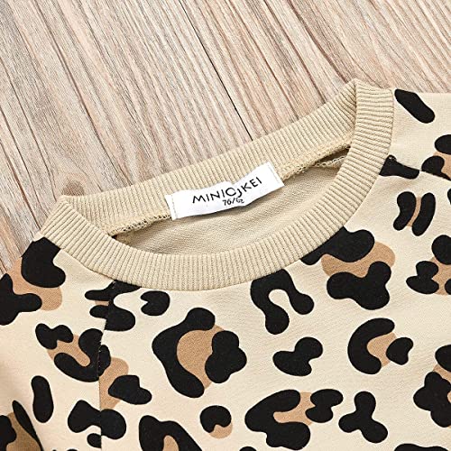 Boebnozcv Toddler Baby Girls Boy Leopard Print Sweater Long Sleeve Pullover Tops Blouse Sweatshirt Autumn Clothes (Leopard,3-4T) #TOP5