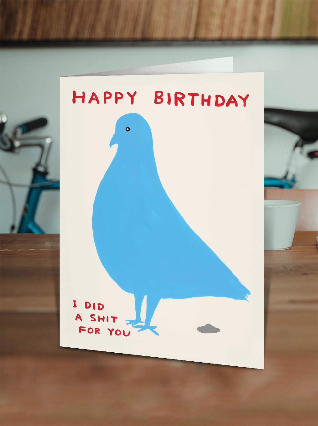 Brainbox Candy Official David Shrigley - Funny Birthday Cards Humorous Happy Birthday ‘Vegan Alternative’ Perfect For Best Friends Mates Him- Sold - View #3