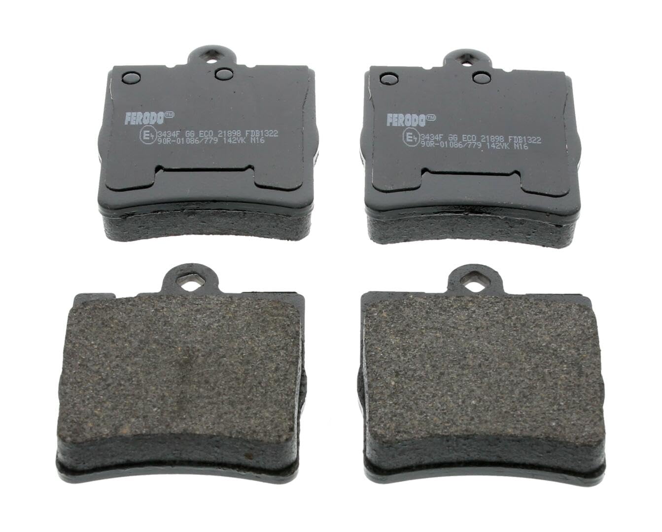 Ferodo FDB1322 Brake Pad Set, disc brake - (set of 4)