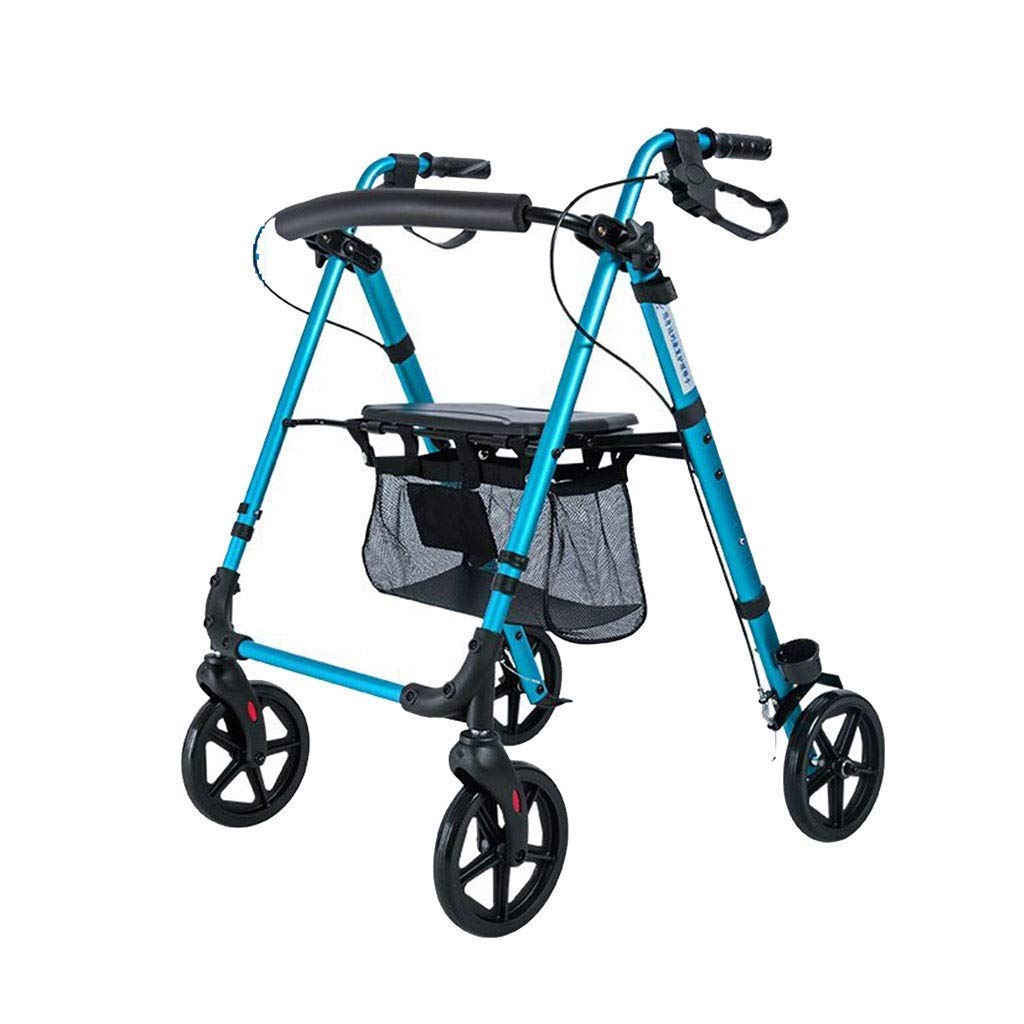 Walker,Rollators Chodziki dla seniorów Chodzik z siedzeniem Chodzik z siedzeniem Chodzik Stary wózek na zakupy Czterokołowy chodzik Pomoc w chodzeniu little surprise