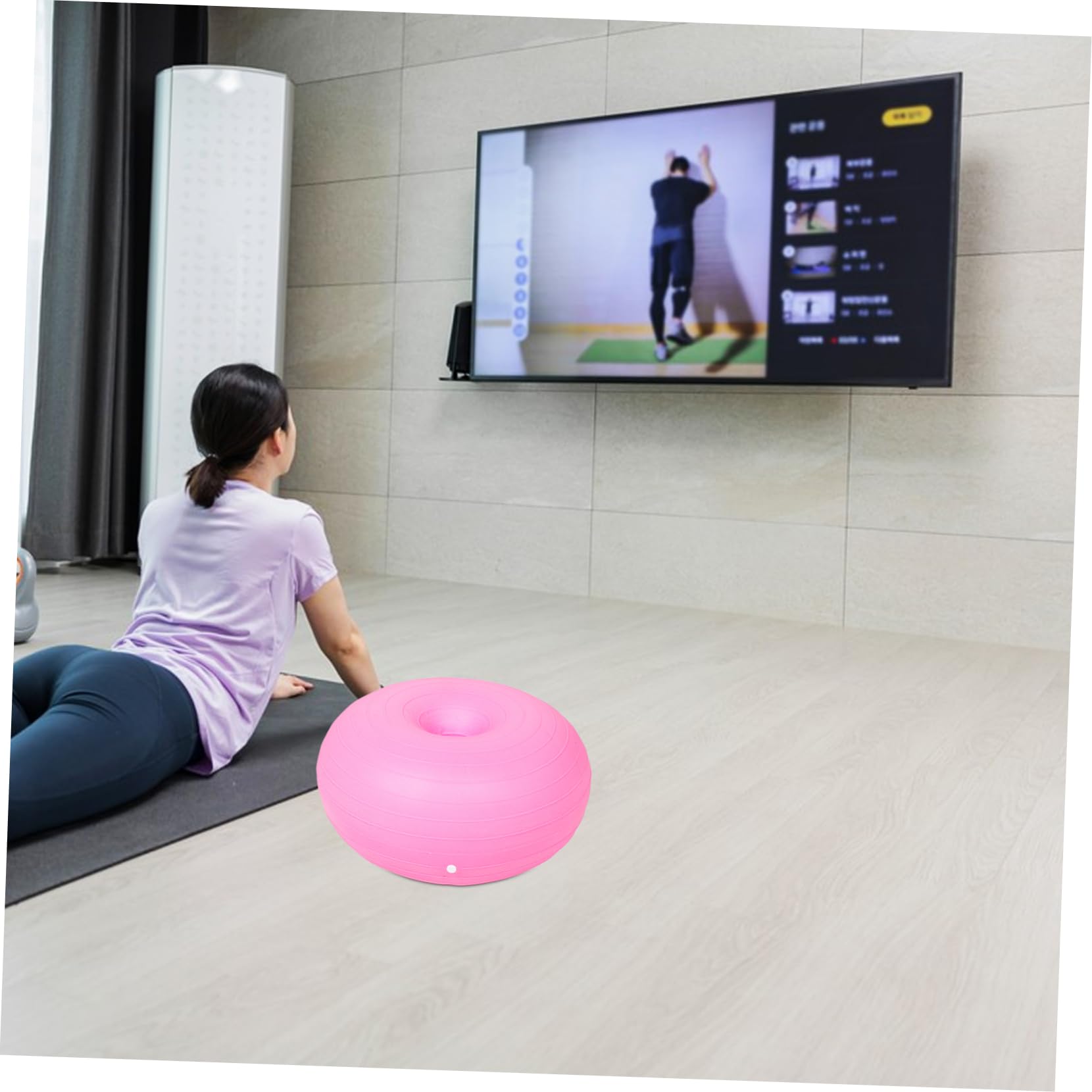 ibasenice Pelota De Pilates Profesional Accesorio De Entrenamiento Multifuncional Pelota De Yoga para Core Portátil y Duradera