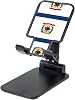 West Virginia Flag Universal Cell Phone Holder - Adjustable Desk Phone Stand for Office Home & Travel Black