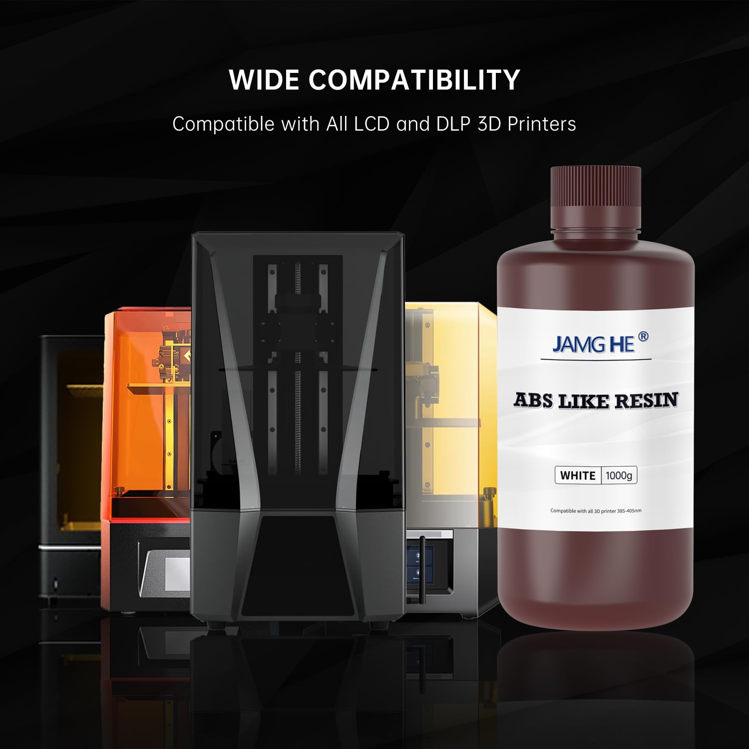 Żywica do drukarki 3D podobna do ABS 1 kg, 405 nm UV-Curing Standardowa żywica fotopolimerowa szybka do druku LCD/DLP/SLA, niek i wysokiej precyzji, szary