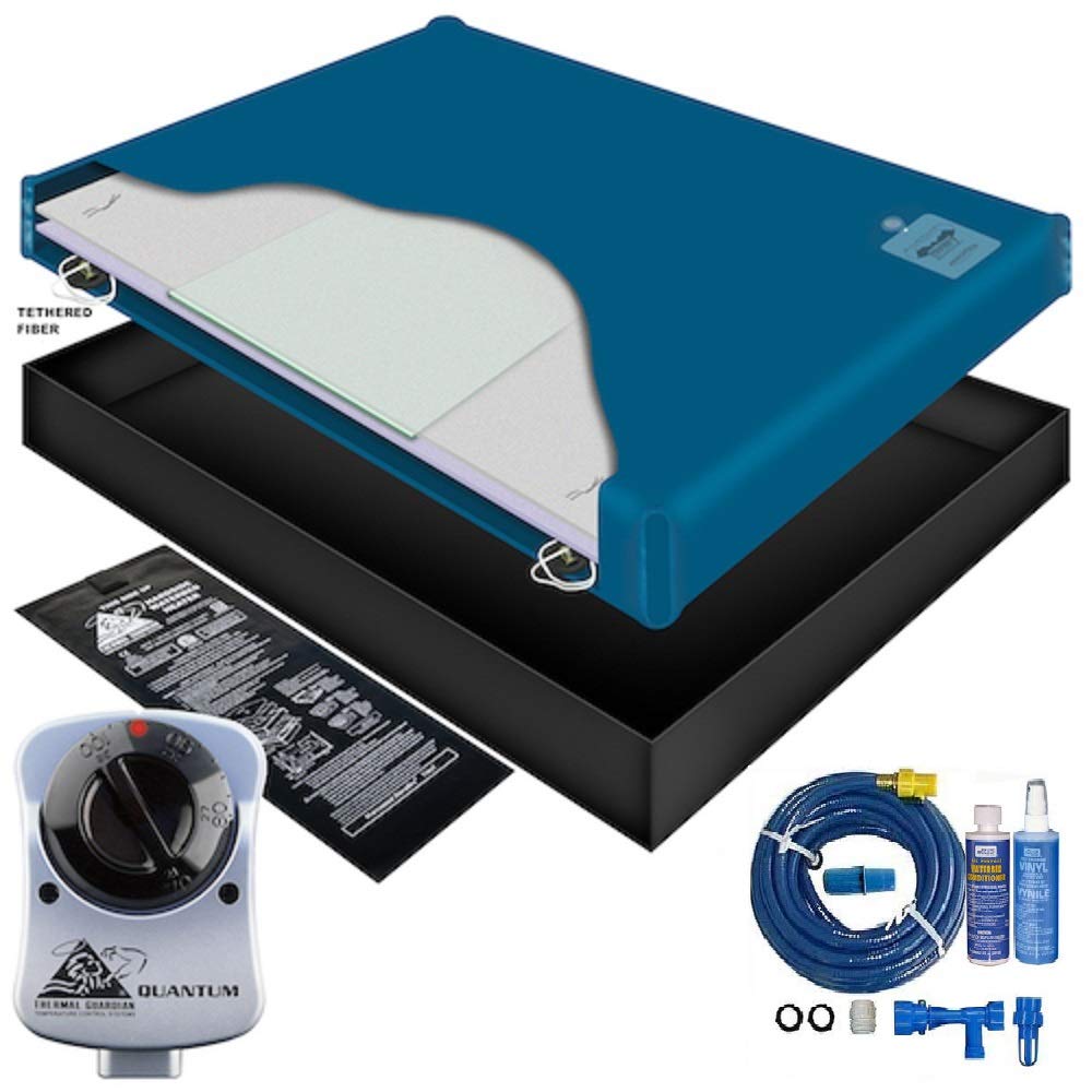 70% WAVELESS WATERBED Mattress/Liner/Heater/Hose/Fill Drain/Conditioner KIT (Queen 60x84 1SF-2H2)