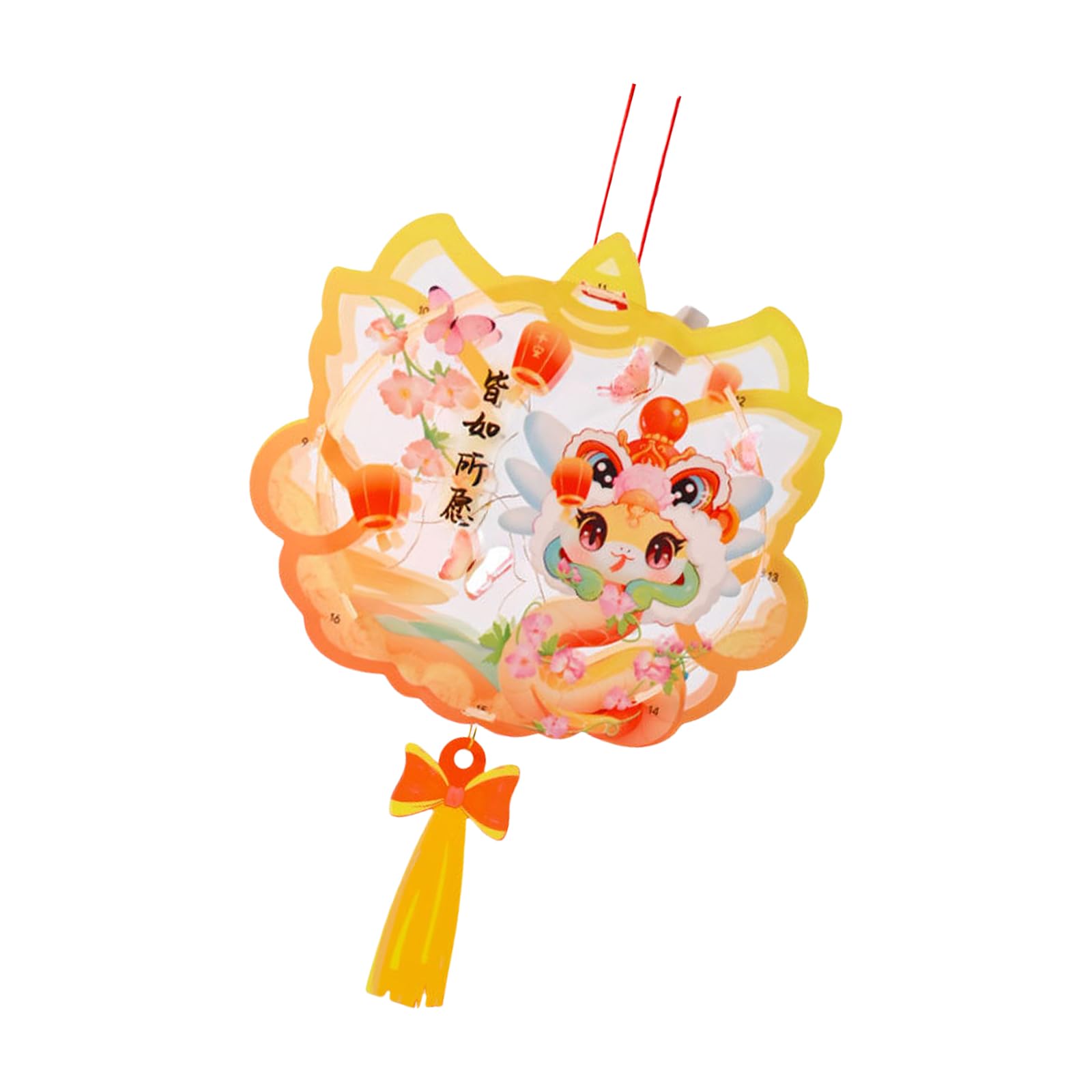 Buxuaaaa Decorative Transparents Lamp with LED Light Decorative Lamp for Festivals and Parties Spring Festival Supplies Transparents Handheld