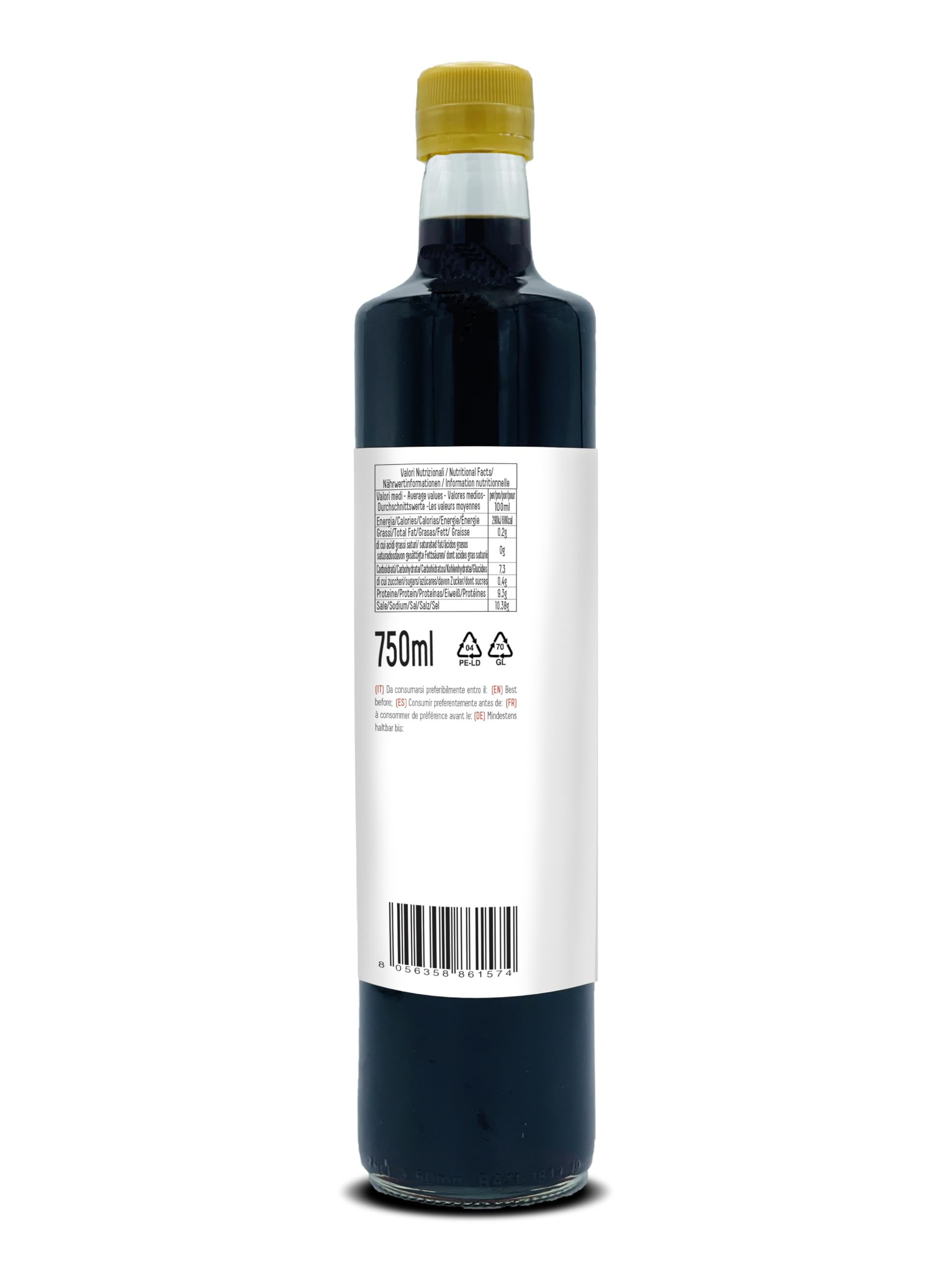 Umami Salsa de Soja Menos Sal 750ml - Baja en Sodio - Producida en Japón para Sushi y Wok