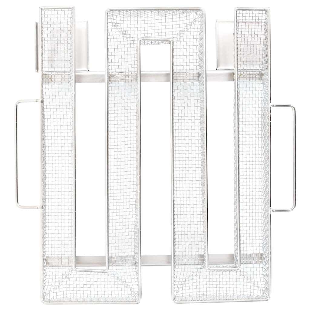 Generador de humo frío de 4 lados de 22,5 cm de acero inoxidable 304 con asas, caja de humo para virutas de ahumado, para pescado, carne, queso, verduras, accesorios para barbacoa