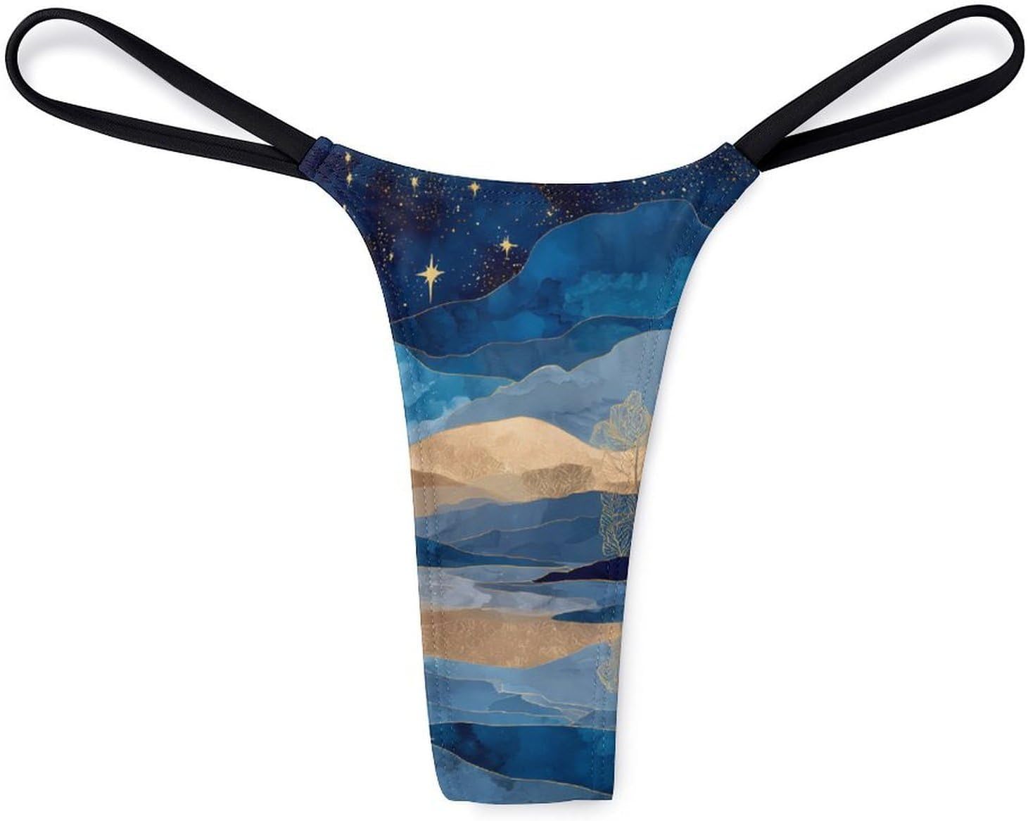Midnight Lake Sexy G String Thongs for Women Underwear | Seamless Panties Lingerie Breathable Low Rise No Show