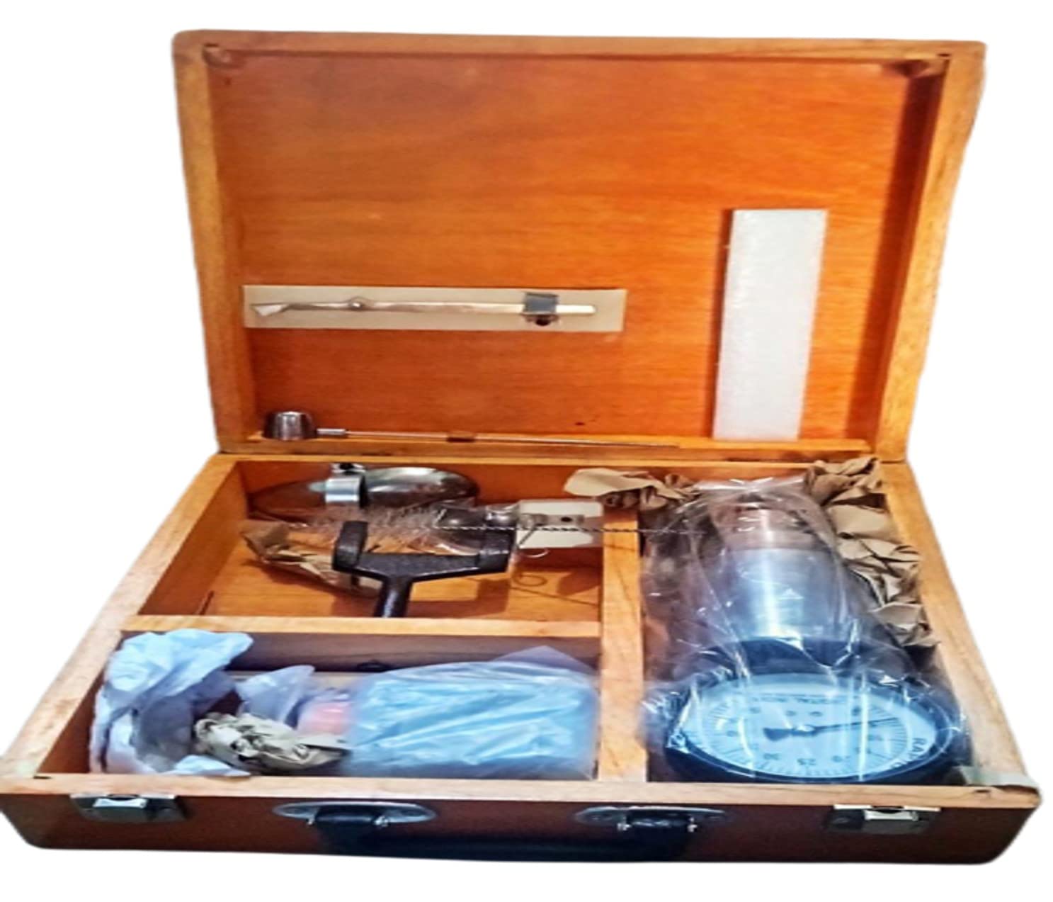 Rapid Moisture Meter Range (0-50%)-Packed in Wooden case for Easy in Storage and Transportation- to Quickly Determine The Water Content in Soil Sample-image-37