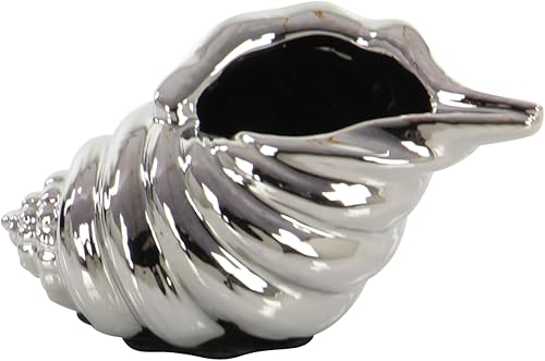 Miniatura 20 de Deco 79 Estatuas decorativas de cerámica para decoración del hogar, juego de 3 figuras decorativas de 7 pulgadas, 7 pulgadas, 5 pulgadas de ancho,