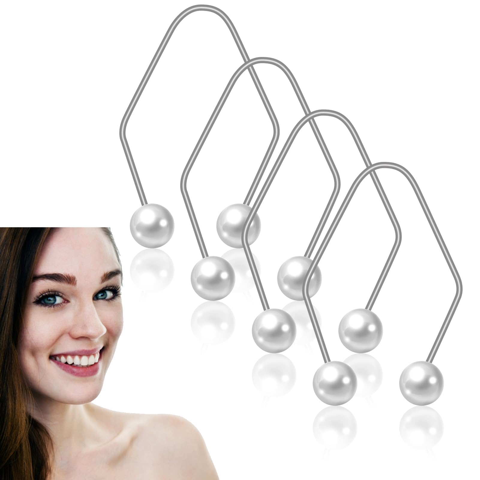 4 Pcs Dimple Maker, Dimple Maker on Cheeks, Facial Beauty Enhancement Tool, Reusable Cosmetic Device for Photography and Makeup Practice-image-10