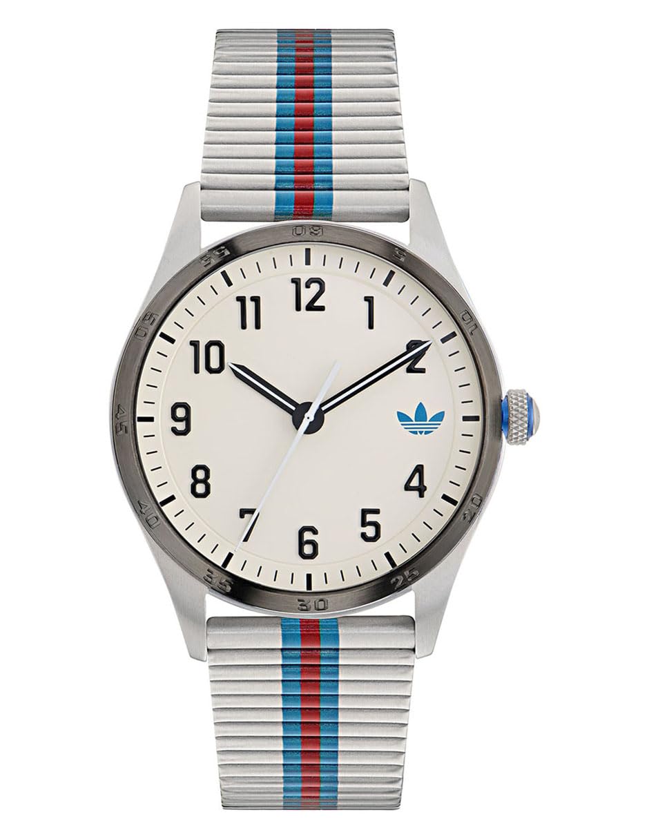adidas Reloj Analógico para Unisex Adulto de Cuarzo con Correa en Acero Inoxidable AOSY235312I