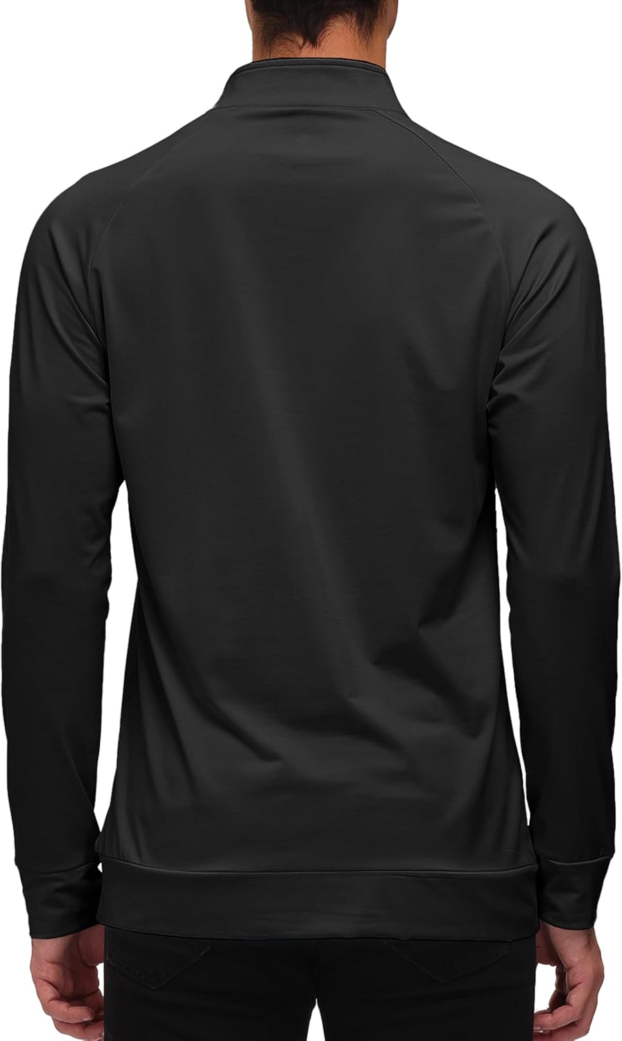 MoFiz Men's Long Sleeve Shirts Quarter Zip Pullover Men's Polo Shirts Quick Dry