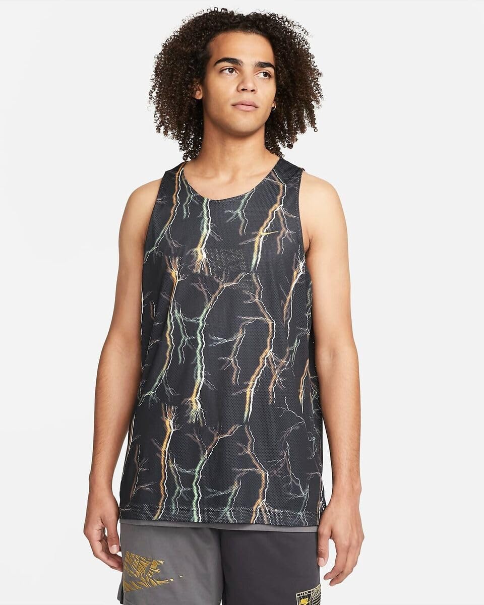 Premium Basketball Jersey Reversible Men Size Small to XX-Large Color Black, University Gold, Iron Grey, and Sesame (as1, Alpha, xx_l, Regular, Regular)