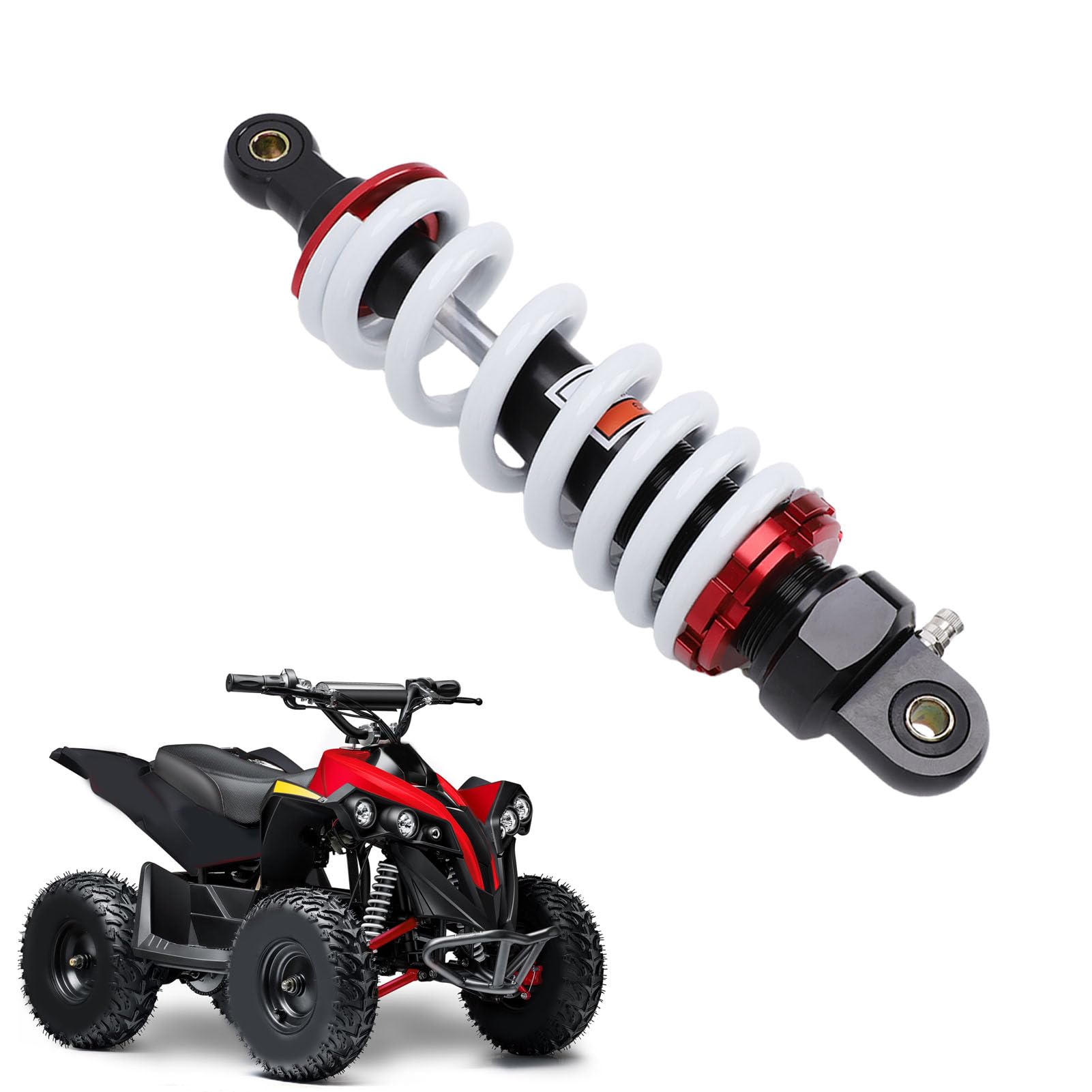 Generic Regulowany Amortyzator Zawieszenia Motocykla Trwały Amortyzator ze Stopu Metalu do Skutera Gokartowego ATV 290mm