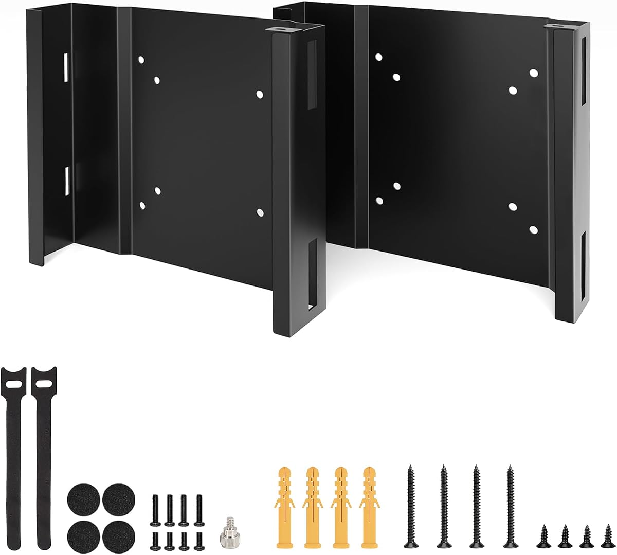2 Pack Mini PC Mount for Dell OptiPlex Micro Form Factor Case Wall VESA and Under Desk Mount for Dell MFF 7080 5070 3000 7060 7090 7010 3060 3040 3046 3050 3090 7080XE Micro PC Mounting Bracket