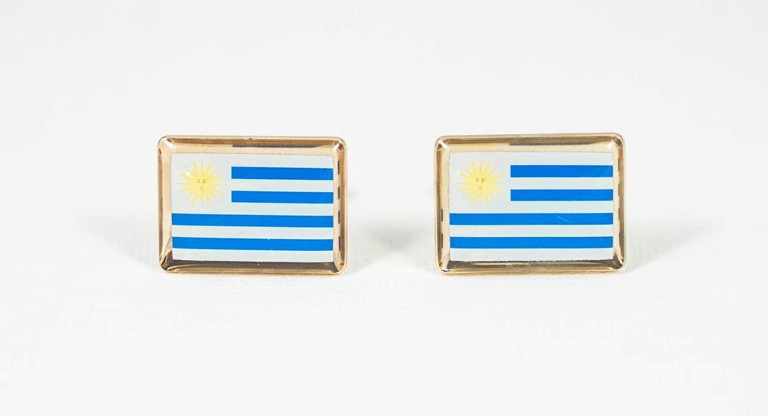 Uruguay Flag Cufflinks, Lapel Pins, Tie Bars, Earrings, Jewelry and Accessories