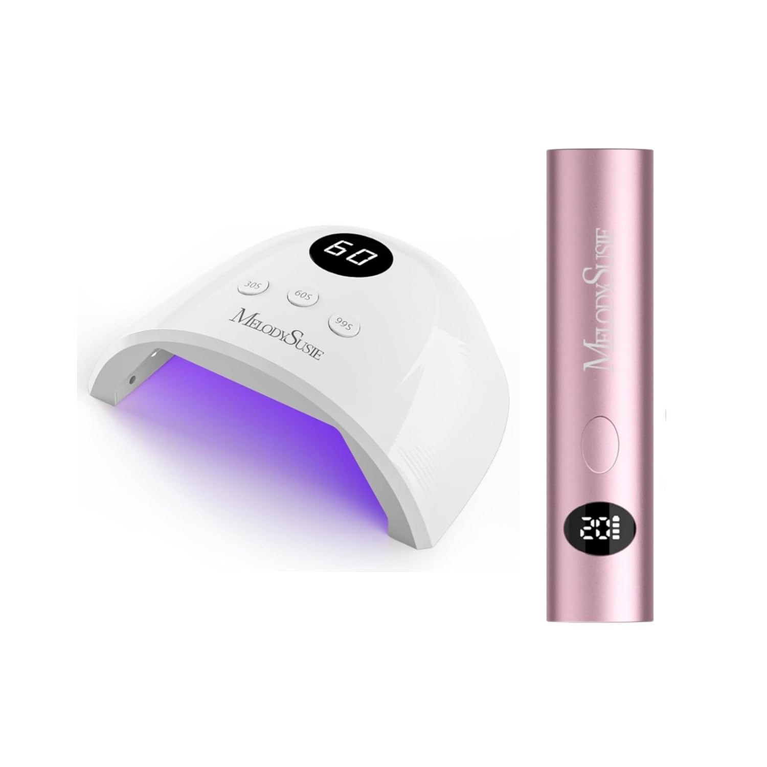 MelodySusie UV Nail Lamp Plus30F Handheld UV Light for Gel Nails ART01G