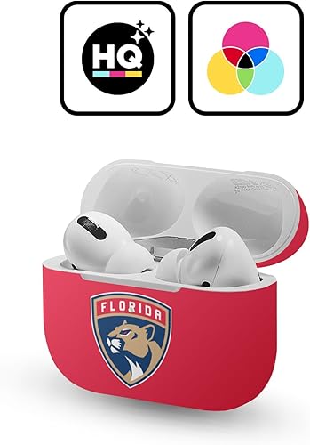 Miniatura 2 de Head Case Designs Calcomanía de vinilo con licencia oficial de la NHL Florida Panthers compatible con Apple AirPods Pro Liso,Medio